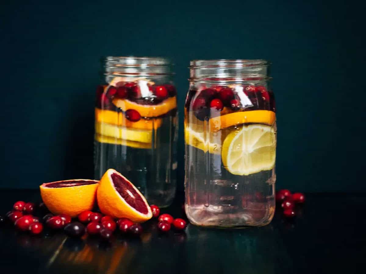 Aguas Détox arándano rojo y cítricos